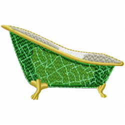 Bathtubs Embroidery Design 11